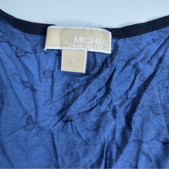 Michael Kors Blue Sequin Sleeveless Tank Top Size Large‎ - Picture 6 of 9